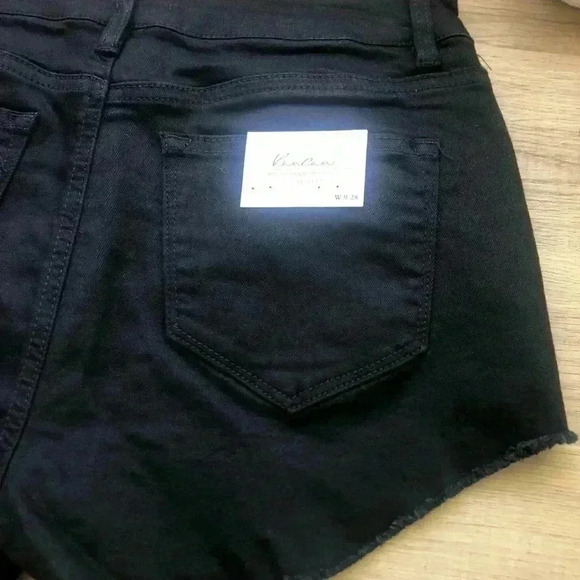 KanCan jean black cut off shorts sz 28/9 NWT - Picture 6 of 7